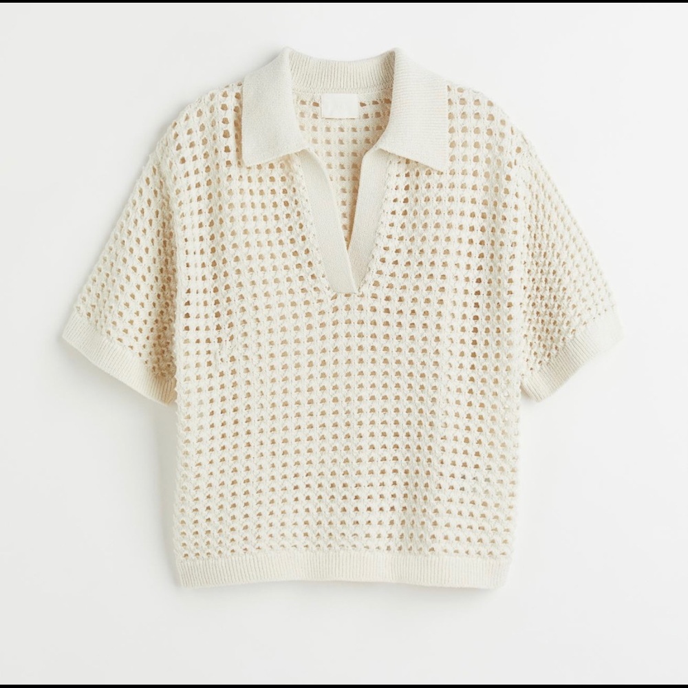 H&M crochet short sleeve